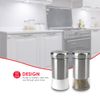 Home Basics 2 Piece Essence Salt & Pepper Shaker, Multicolored, Silver
