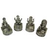 Ganesh T-Light Holder Silver Colour Set Of 4