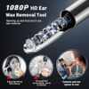 Ear Wax Removal, Ear Cleaner with Camera and Light, FSA HSA Eligible - Black