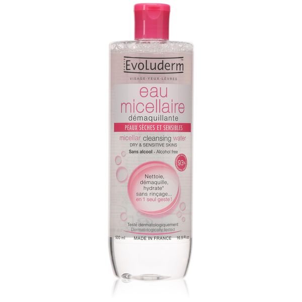 Evoluderm Micellar Cleansing Water Reactive Skins Dry & Sensitive 16.9 fl.oz