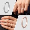 ThunderFit Thin and Stackable Silicone Rings, 4 Rings - Silicone Wedding Bands for Women - Diamond Pattern