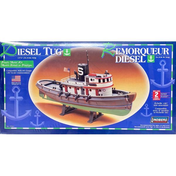 Lindberg 1/87 scale Diesel Tug Boat
