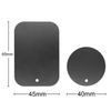 Mobilefox Magnethandyhalterung Metallplättchen Ersatzplatten Rund Eckig 2er Set schwarz