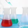 JECOMPRIS Erlenmeyer Flask Set: 5pcs 50ml Plastic Conical Flasks Clear Scale Scientific Conical Flask for School Laboratory Educational Learning