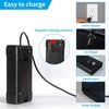 Portable Outdoor Shower with LED Lighting, Battery-Driven Pump for Beaches, C...