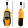 Orange Digital Humidity Meter 2 In 1 Gauge With Backlight Lcd Display