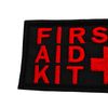 First Aid Kit 2x3.25 Red/Black IFAK Medic MED Trauma Paramedic Morale Hook Patch