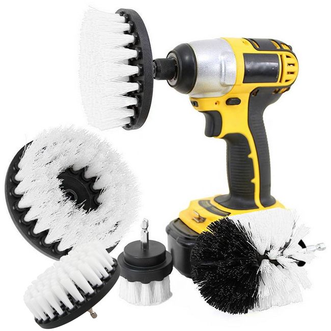 Drill Brush Attachment Set Power Scrubber Brush Cleaning Kit All