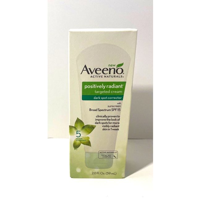 Aveeno Positively Radiant Targeted Cream Dark Spot Corrector 2 Oz  Discontinued