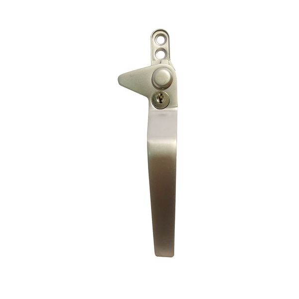 WindowParts WP Original Flexi Cockspur Right Hand Window Handle - Universal Adjustable Stack Height 9mm, 17mm, 22mm (Silver) (Silver)