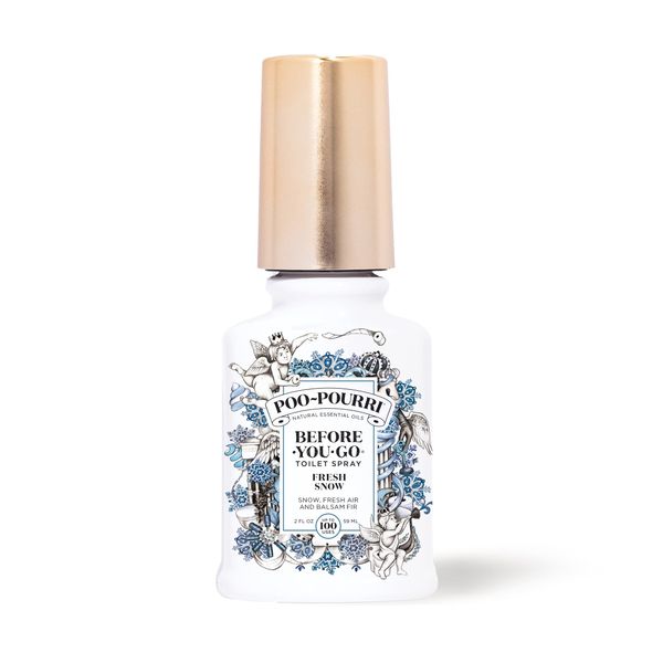 Poo Pourri Toilet Spray, Fresh Snow + Fresh Air + Balsam Fir, 2 Fl Oz