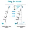 4 Shelves Rustproof Corner Shower Tension Pole Rack Shampoo Storage Organizer