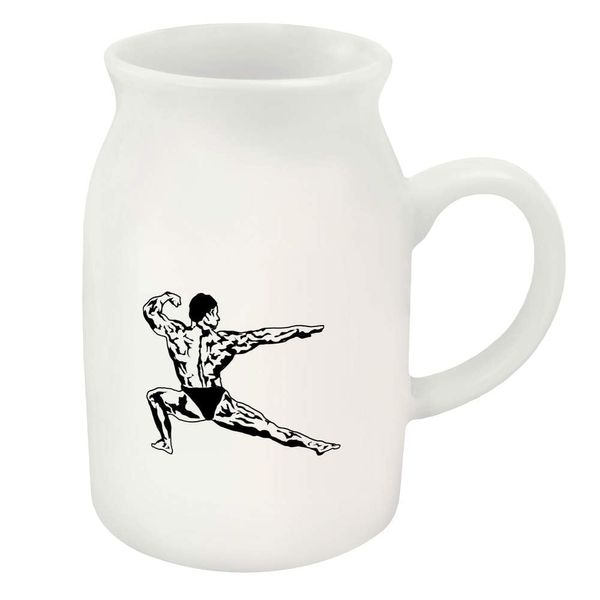 300ml 'Body Builder ' Ceramic Milk Jug (MJ00014664)