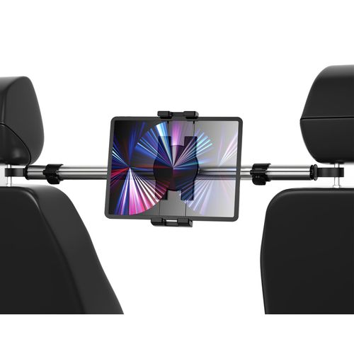YOOZ Car Headrest Tablet Mount, Car Backseat Tablet Holder for Kids - Adjustable 360 Rotation Between Seats Stand for 4-12.9" Devices, iPad Pro Air Mini, Galaxy Tabs, Fire, iPhone Series