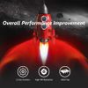 Wscoficey C-12 Wired USB Optical Gaming Mouse 12 Programmable Buttons Computer Gaming Mouse 4 Adjustable DPI 7 LED Lights