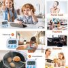 6 Pcs Kitchen Timer, Magnetic Digital Kitchen Timer, Big Digits Loud Alarm Magnetic Back Count Up Countdown Timer Perfect for Teachers,Classroom,Homework,Baking