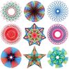 Uoeo 22 Pack Creative Spirograph Drawing Set, Spirograph Deluxe Kit Ideal Creativity Art Promoting Development Set for Kids