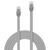 LINDY 2m Cat.6 U/UTP Flat Network Cable, Grey