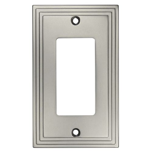 Cosmas 25000-SN Satin Nickel Single GFI/Decora Rocker Wall Switch Plate Switchplate Cover