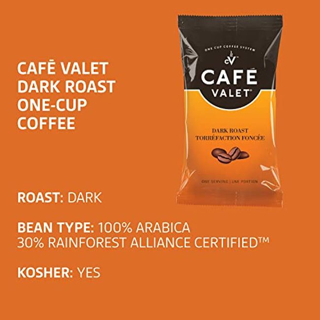 Café Valet Single Serve Coffee Maker, Brews 10 Ounces of Coffee or Hot  Water, Compatible Coffee Packs