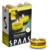 Spaas 12 Maxi Scented Tealights in Transparent Clear Cup, ± 10 Hours, Refreshing Lightness