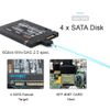 ChenYang CY Mini SAS SFF-8087 36 Pin Host Internal to 4 SATA 7pin Target Hard Disk 6Gbps Data Server Raid Cable 100cm