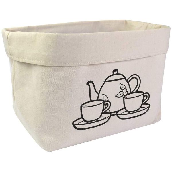 Large 'Tea Set' Canvas Organiser/Storage Bag (OR00030960)