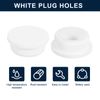uxcell 2pcs White Plug Hole 34-35mm/1.34-1.38" Rubber Button Plug Applicable Hole