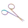 3 Premium Iris Micro Scissors Straight 4.5" Rainbow/Multi Color Surgical Inst
