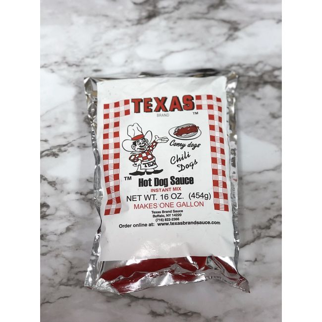 Texas Brand Hot Dog Sauce Instant Mix - 16 OZ (3 Pack)