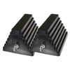 US Cargo Control Rubber Double-Sided Wheel Chock w/Eye Bolt (5.5"W), 2-Pk