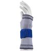 Champion Elastic Wrist Support Compression Sleeve with encircling Strap, Grey, Medium