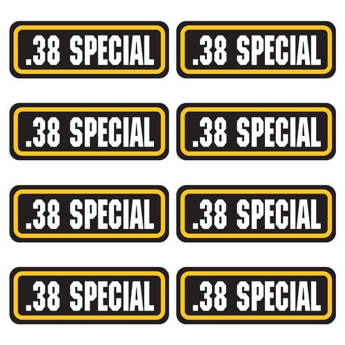 38 Special Ammo Can Labels, Waterproof Ammo Can Stickers, Ammo Boxes Plastic, Ammo Labels Stickers - Durable Ammo Cans for Organized Storage Stickers, Ammo Case Labels - Pack of 8