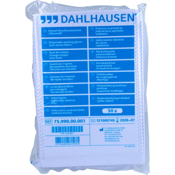 Waschhandschuh Flauschvlies 14,5x22cm, 50 St HAS