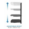 Mount-It! Floating Wall Mounted AV Entertainment Shelf | 3 Black Tempered Glass
