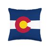 Colorado State flag Throw Pillow