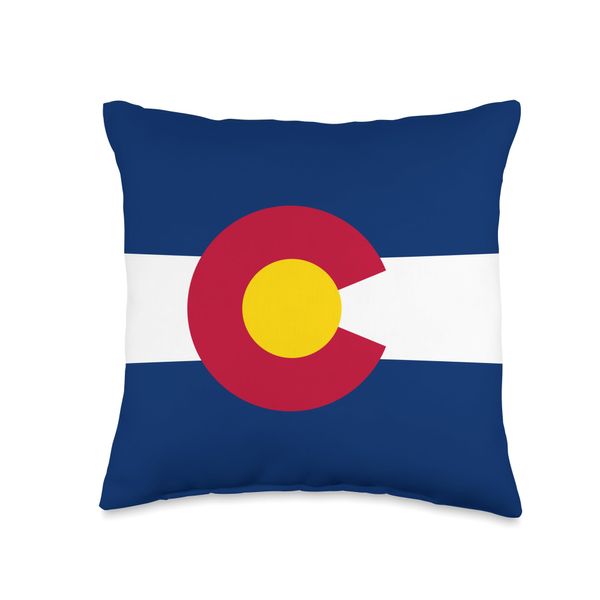 Colorado State flag Throw Pillow