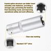 sourcing map 3pcs E-Torx Socket 1/2" Drive E22 External Torx Deep Socket CR-V 6 Point Spline Socket External Torque Star Female Bit Socket for Auto Repairs Home Maintenance DIY Hand-Making