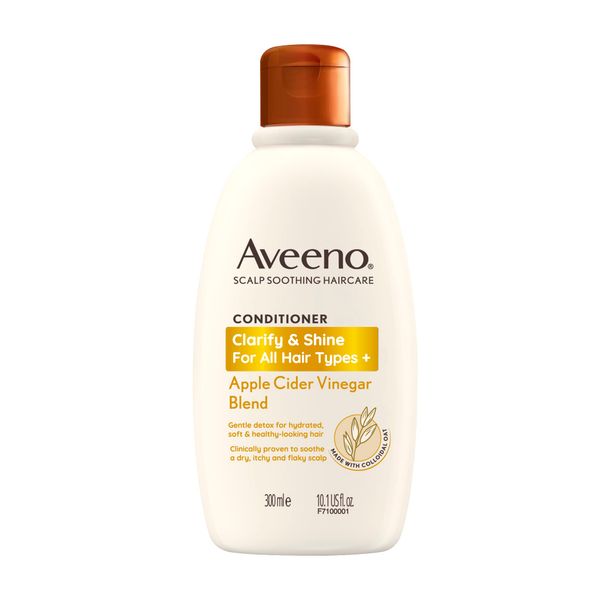 Aveeno Clarify and Shine Apple Cider Vinegar Scalp Soothing Conditioner for all Hair Types 300ml