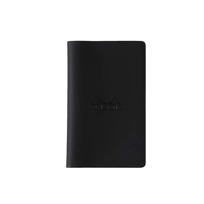 Rodia Stapled Mini Notebook Cover/Basic Black cf118160fbk