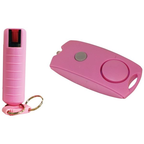 Keychain Personal Alarm Flashlight Pepper Spray Combo For Women