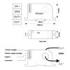 DC Current Sensing Switch, D360 0-50A DIN Rail DC Current Sensing Switch with Overload Protection Linkage Control Hall Sensor, 1NO+1NC Overload Protection Auto Reset Linkage Control Hall Sensor