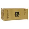 Walthers SceneMaster RS MSC BRN Container, 20', Mediterranean Shipping Co.