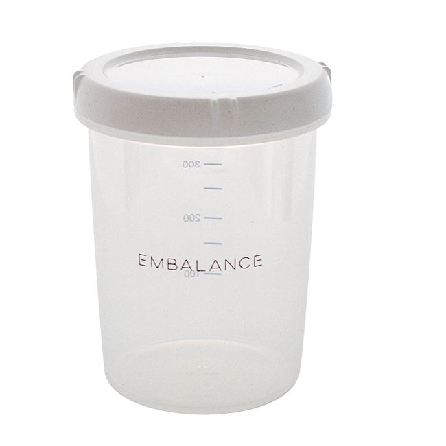 Wilmax T12194 Embalance Deep Round Container, S, 16.9 fl oz (500 ml), White