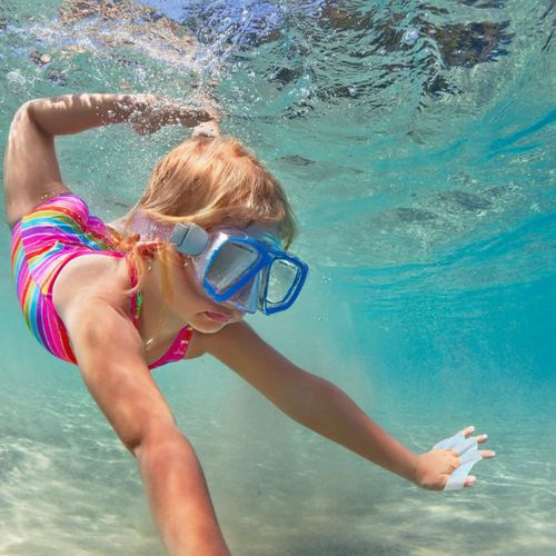 3 Pairs of Swimming Webs for Fingers, Hand Swimming Fins Finger Swimming Gloves, Silicone Water Gloves, Webbed Gloves, Size S, Swim Gloves for Children, Swimming Training for Snorkelling