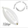 Set of 12 Mini Banana Clips (White)