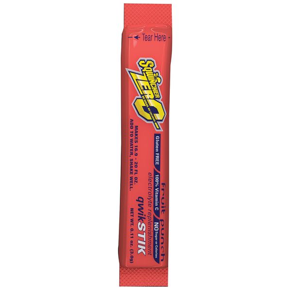 Single Serve Qwik Stik Zero, 50 Sticks/Bag, Fruit Punch