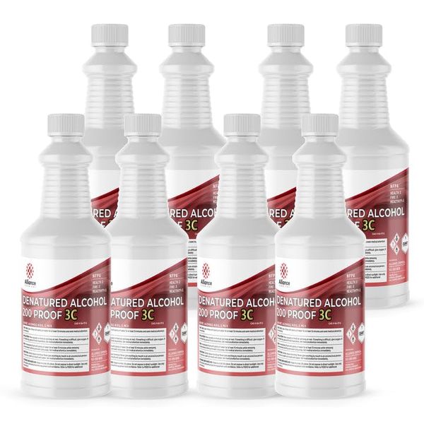 Denatured Alcohol 200 Proof 3C - 8 Quarts - Versatile Industrial Solvent