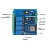 Sorandy ESP32 Development Board, WiFi Bluetooth 4 Way Relay Module, Programmable Resettable Wireless Development Board with Large Capacity 4M Byte Flash, Programmable and Reset Button Design