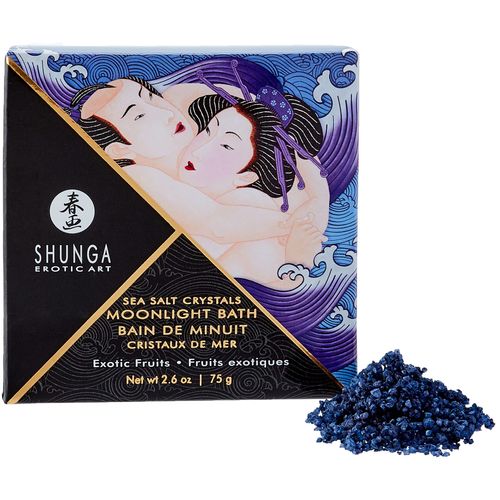 Shunga Exotic Fruits Moonlight Bath Sea Salt Crystal, Purple